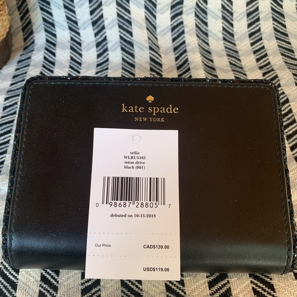 Kate spade Tellie seton drive black bifold wallet - Picture 7 of 7